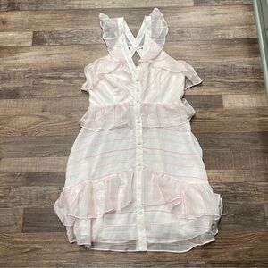 Adelyn Rae • ruffled button front dress
